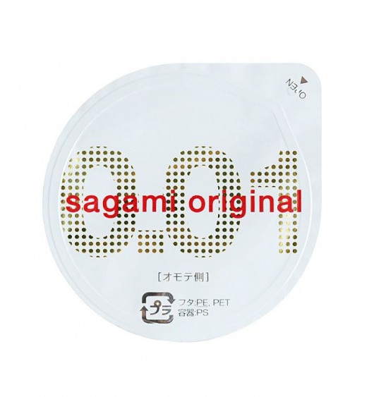 Супертонкий презерватив Sagami Original 0.01 - 1 шт. - Sagami - купить с доставкой в Уфе