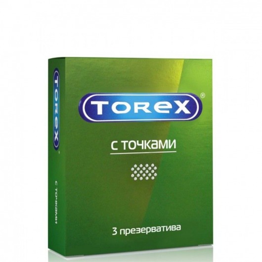 Текстурированные презервативы Torex  С точками  - 3 шт. - Torex - купить с доставкой в Уфе