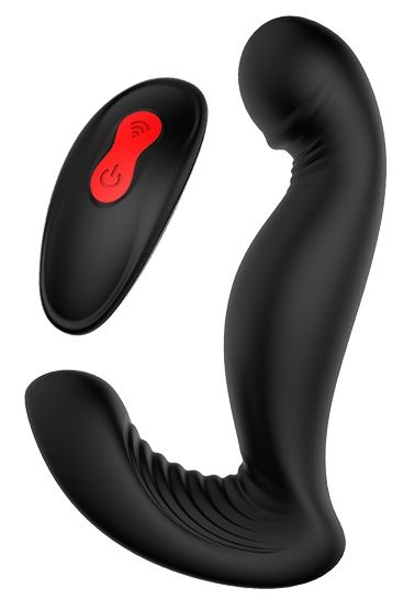 Черный вибромассажер простаты SWIRLING P-PLEASER - Dream Toys - в Уфе купить с доставкой