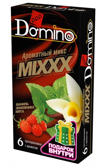 Ароматизированные презервативы DOMINO  Ароматный микс  - 6 шт. - Domino - купить с доставкой в Уфе