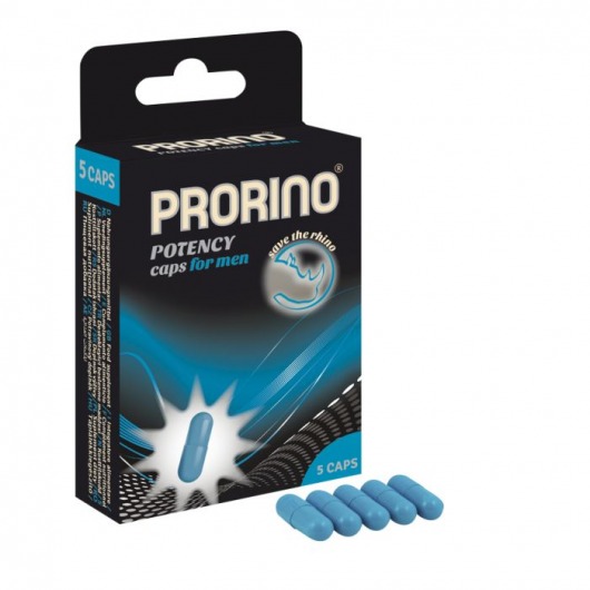 БАД для мужчин ero black line PRORINO Potency Caps for men - 5 капсул - Ero - купить с доставкой в Уфе