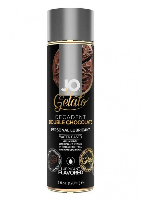 Лубрикант с ароматом шоколада JO GELATO DECADENT DOUBLE CHOCOLATE - 120 мл. - System JO - купить с доставкой в Уфе