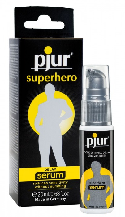 Сыворотка-пролонгатор pjur SUPERHERO Delay Serum - 20 мл. - Pjur - купить с доставкой в Уфе