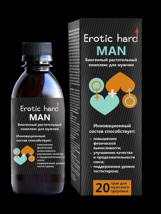 Мужской биогенный концентрат для усиления эрекции Erotic hard Man - 250 мл. - Erotic Hard - купить с доставкой в Уфе