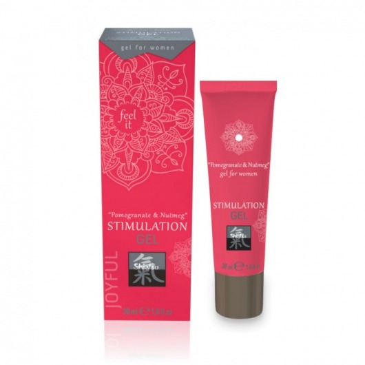 Возбуждающий интимный гель для двоих STIMULATION GEL Pomegranate   Nutmeg - 30 мл. - Shiatsu - купить с доставкой в Уфе