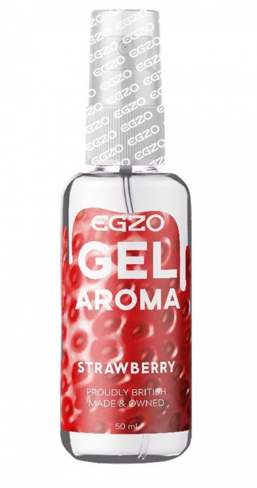 Интимный лубрикант EGZO AROMA с ароматом клубники - 50 мл. - EGZO - купить с доставкой в Уфе