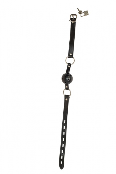 Черный кляп-шарик  Love Spell - Lola Games - купить с доставкой в Уфе