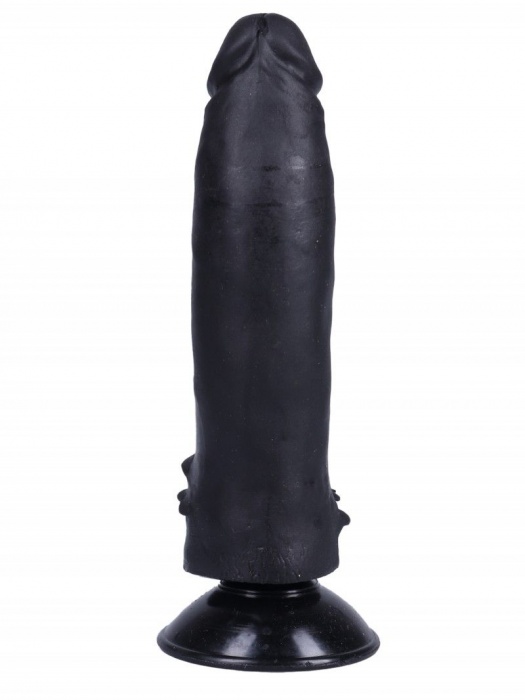 Черный фаллоимитатор-реалистик на присоске №10 - 17 см. - Джага-Джага