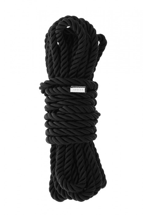 Черная веревка для шибари DELUXE BONDAGE ROPE - 5 м. - Dream Toys - купить с доставкой в Уфе