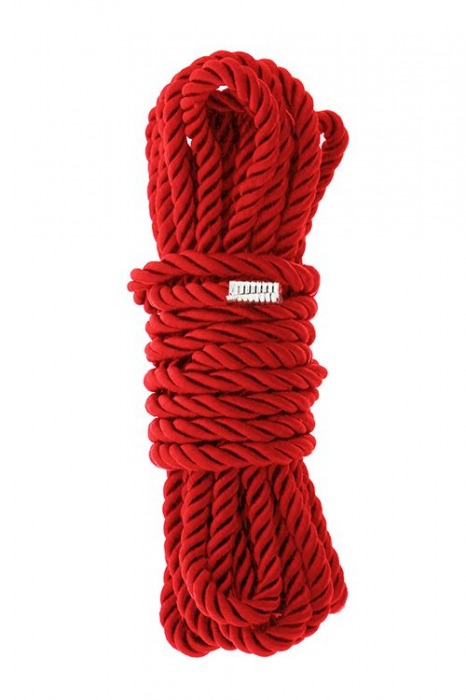 Красная веревка для шибари DELUXE BONDAGE ROPE - 5 м. - Dream Toys - купить с доставкой в Уфе