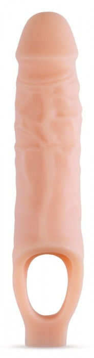 Телесный реалистичный фаллоудлинитель 9 Inch Silicone Cock Sheath Penis Extender - 22,86 см. - Blush Novelties - в Уфе купить с доставкой