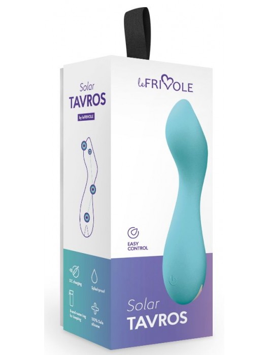 Голубой мини-вибратор Tarvos - 11,7 см. - Le Frivole