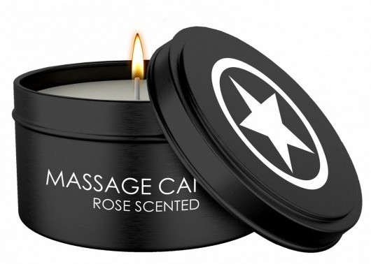 Массажная свеча с ароматом розы Massage Candle - Shots Media BV - купить с доставкой в Уфе