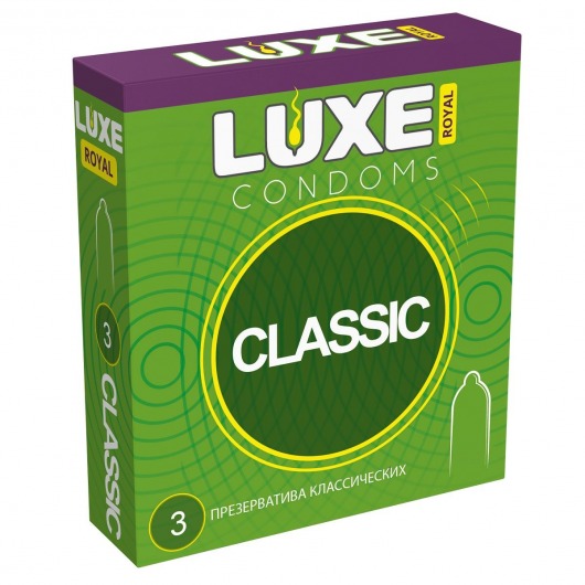 Гладкие презервативы LUXE Royal Classic - 3 шт. - Luxe - купить с доставкой в Уфе