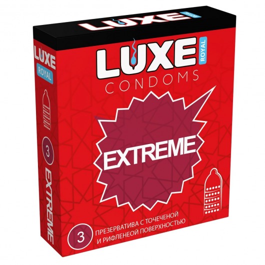 Текстурированные презервативы LUXE Royal Extreme - 3 шт. - Luxe - купить с доставкой в Уфе