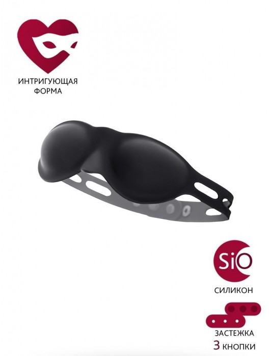 Черная плотная силиконовая маска - ToyFa - купить с доставкой в Уфе