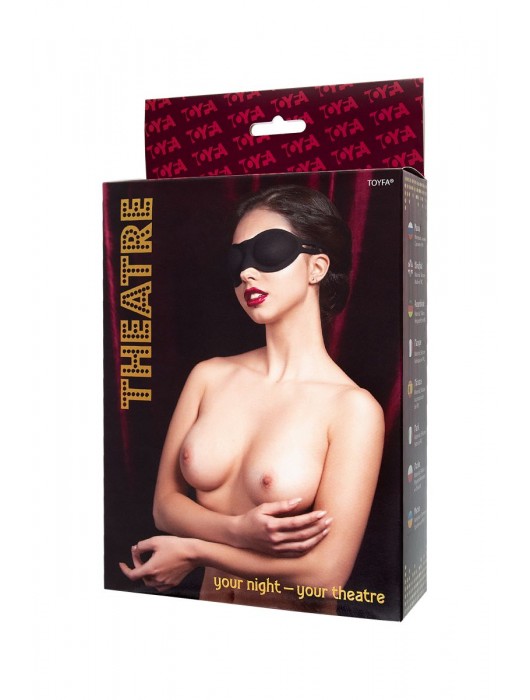 Черная плотная силиконовая маска - ToyFa - купить с доставкой в Уфе