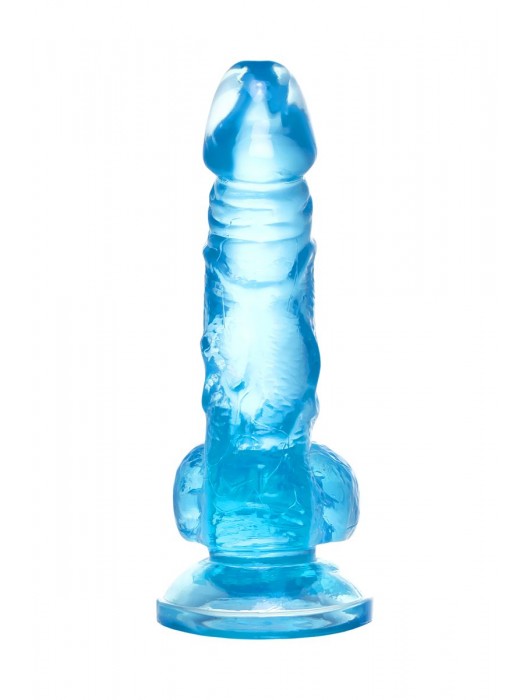 Голубой реалистичный фаллоимитатор Indy - 15,8 см. - A-toys