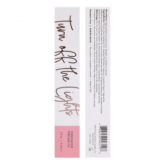 Парфюмерное масло с феромонами Turn Off The Lights с цветочно-восточным ароматом - 9,2 мл. -  - Магазин феромонов в Уфе