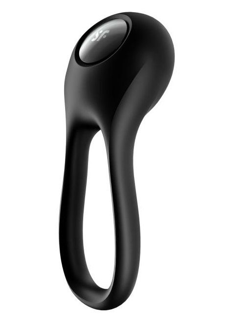 Черное эрекционное виброкольцо Majestic Duo - Satisfyer - в Уфе купить с доставкой