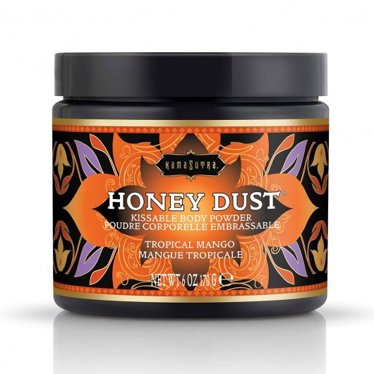 Пудра для тела Honey Dust Body Powder с ароматом манго - 170 гр. - Kama Sutra - купить с доставкой в Уфе