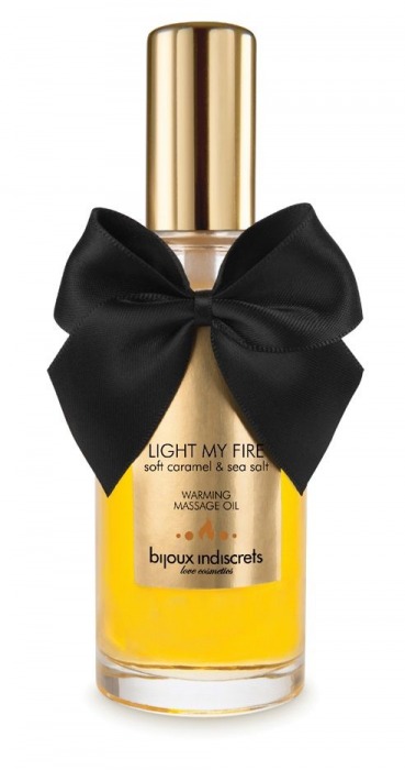 Массажное масло Light My Fire с ароматом карамели - 100 мл. - Bijoux Indiscrets - купить с доставкой в Уфе