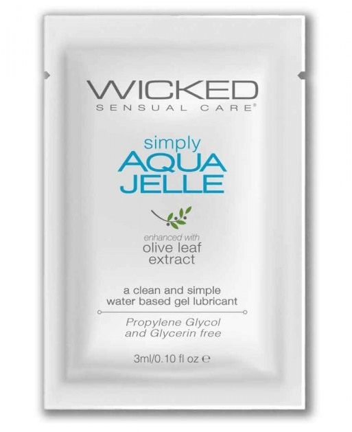 Гель-лубрикант Simply Aqua Jelle - 3 мл. - Wicked - купить с доставкой в Уфе