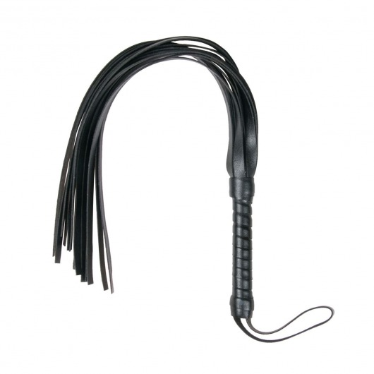 Черный флоггер Flogger Whip - 46 см. - Easy toys - купить с доставкой в Уфе