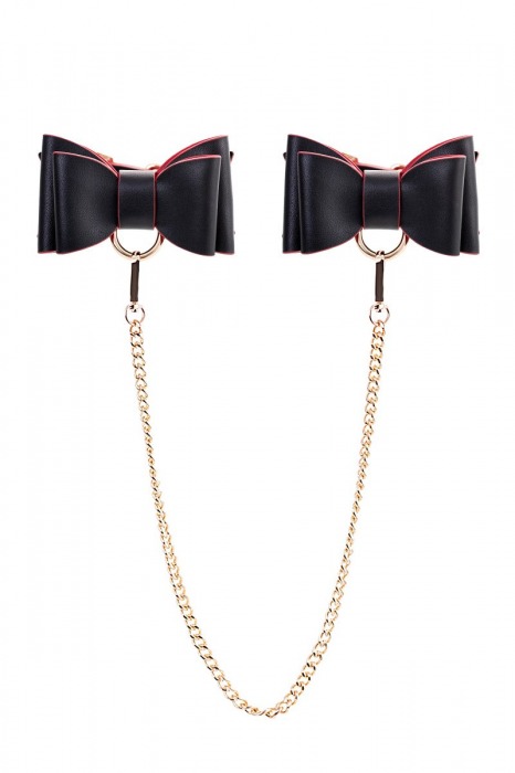 Черно-красный бондажный набор Bow-tie - ToyFa - купить с доставкой в Уфе