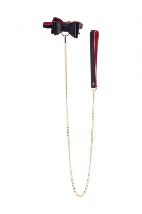Черно-красный бондажный набор Bow-tie - ToyFa - купить с доставкой в Уфе