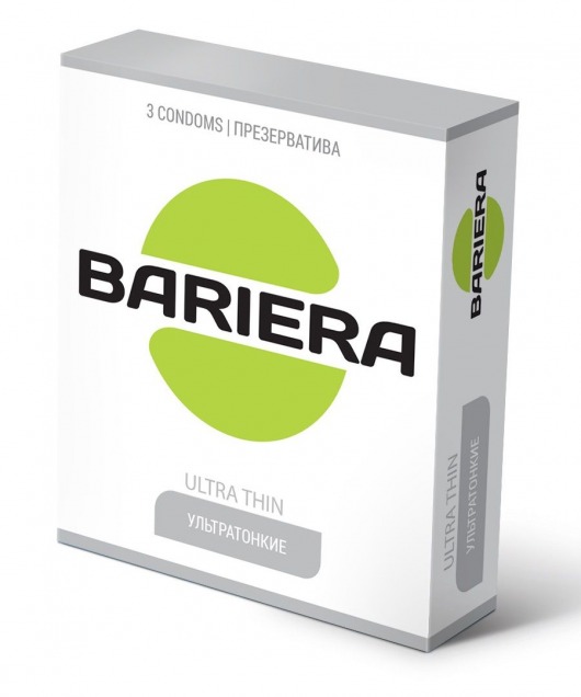 Ультратонкие презервативы Bariera Ultra Thin - 3 шт. - Bariera - купить с доставкой в Уфе