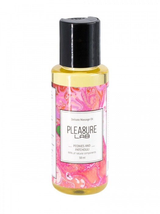 Массажное масло Pleasure Lab Delicate с ароматом пиона и пачули - 50 мл. - Pleasure Lab - купить с доставкой в Уфе