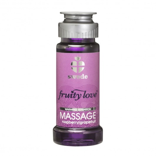 Лосьон для массажа Swede Fruity Love Massage Raspberry/Grapefruit с ароматом малины и грейпфрута - 50 мл. - Swede - купить с доставкой в Уфе
