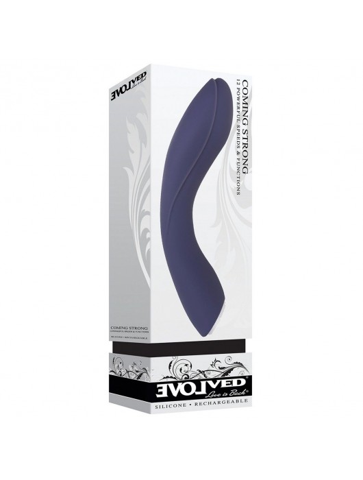 Синий вибростимулятор зоны G Coming Strong - 19 см. - Evolved