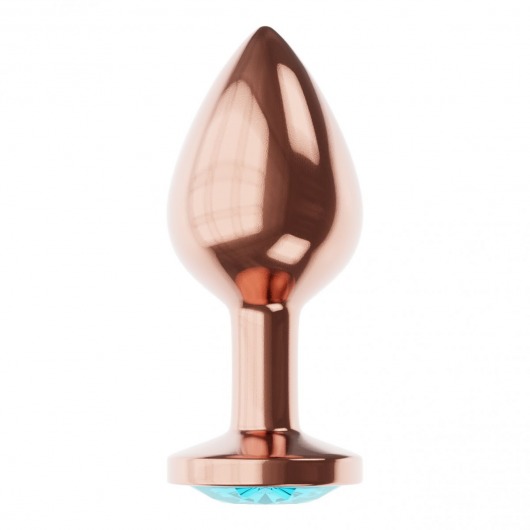 Пробка цвета розового золота с малиновым кристаллом Diamond Topaz Shine L - 8,3 см. - Lola Games - купить с доставкой в Уфе