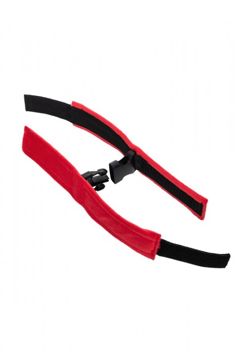 Красно-черные велюровые оковы Anonymo - ToyFa - купить с доставкой в Уфе