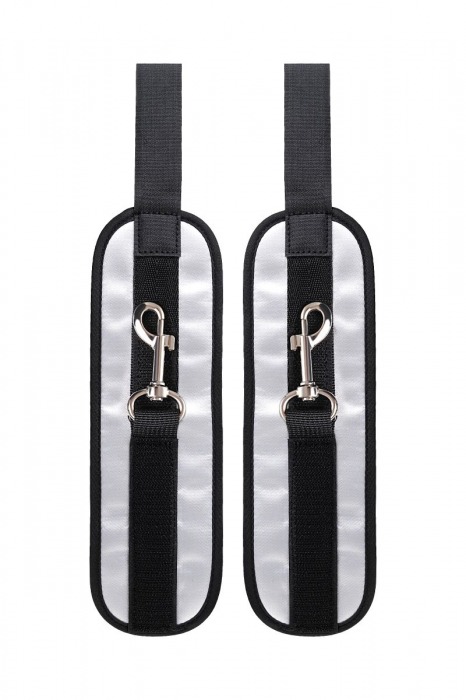 Серебристо-черные наручники Anonymo - ToyFa - купить с доставкой в Уфе