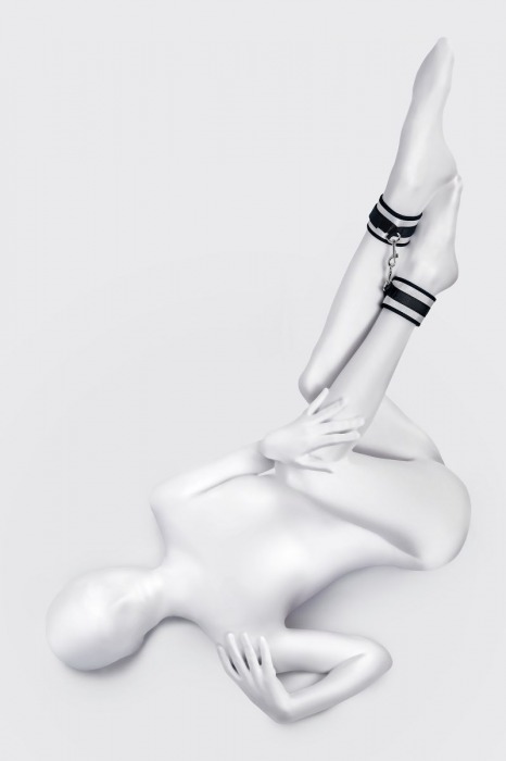 Серебристо-черные оковы Anonymo - ToyFa - купить с доставкой в Уфе