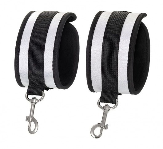 Серебристо-черные оковы Anonymo - ToyFa - купить с доставкой в Уфе Серебристо-черные оковы Anonymo - ToyFa - купить с доставкой в Уфе