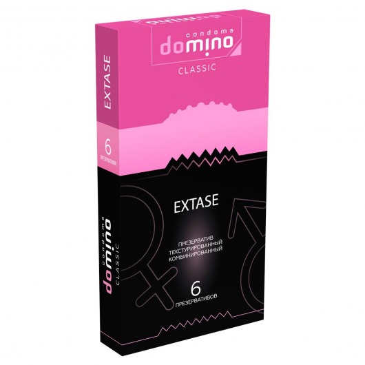 Презервативы с точками и рёбрышками DOMINO Classic Extase - 6 шт. - Domino - купить с доставкой в Уфе