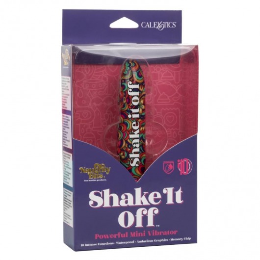 Мини-вибратор Shake It Off Powerful Mini Vibrator - 12,75 см. - California Exotic Novelties