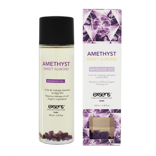 Органическое массажное масло AMETHYST SWEET ALMOND - 100 мл. - Exsens - купить с доставкой в Уфе