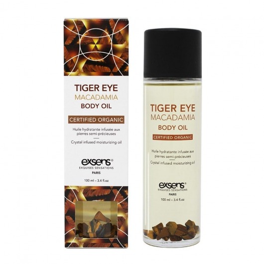 Органическое массажное масло TIGER EYE MACADAMIA - 100 мл. - Exsens - купить с доставкой в Уфе