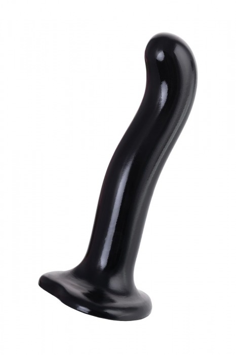 Черный стимулятор для пар P G-Spot Dildo Size M - 18 см. - Strap-on-me - в Уфе купить с доставкой