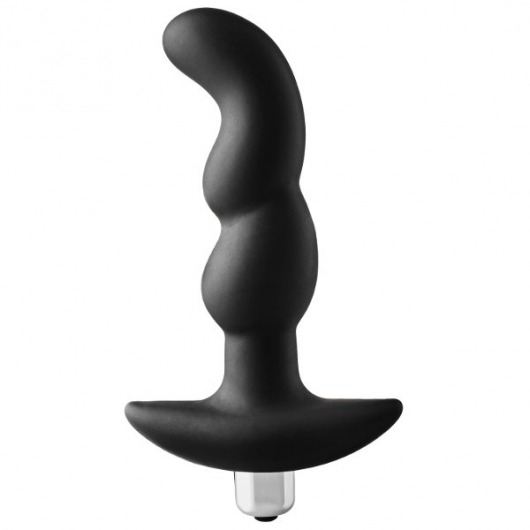 Черная вибропробка для простаты FantASStic Vibrating Prostate Plug - 14,5 см. - Dream Toys - в Уфе купить с доставкой