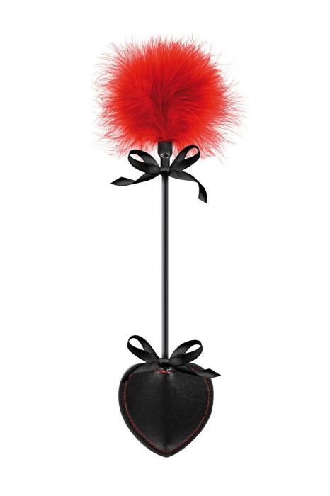 Стек с пуховкой Sweet Caress Feather Whip - 44 см. - Sweet Caress - купить с доставкой в Уфе