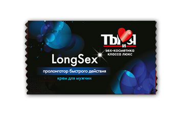 Пролонгирующий крем LongSex в одноразовой упаковке - 1,5 гр. - Биоритм - купить с доставкой в Уфе