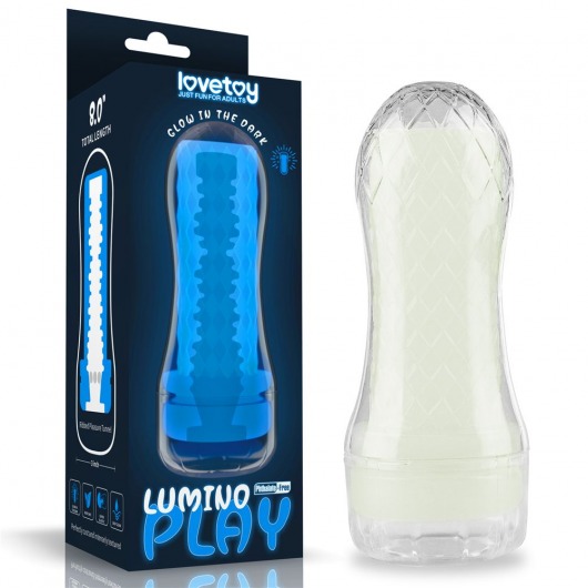 Светящийся в темноте мастурбатор Lumino Play Masturbator Ribbed - Lovetoy - в Уфе купить с доставкой