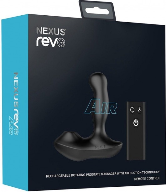Черный вибратор-ротатор для стимуляции простаты Nexus Revo Air - Nexus Range - в Уфе купить с доставкой