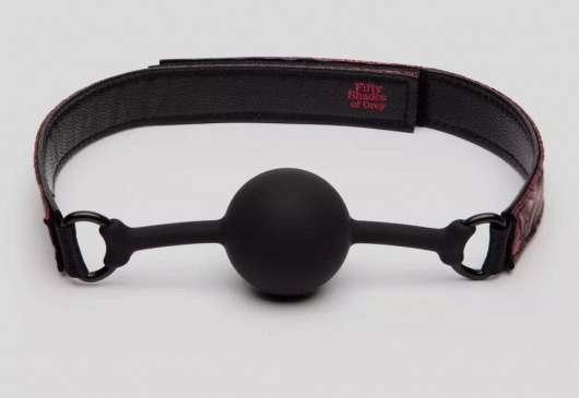 Кляп-шар на двусторонних ремешках Reversible Silicone Ball Gag - Fifty Shades of Grey - купить с доставкой в Уфе